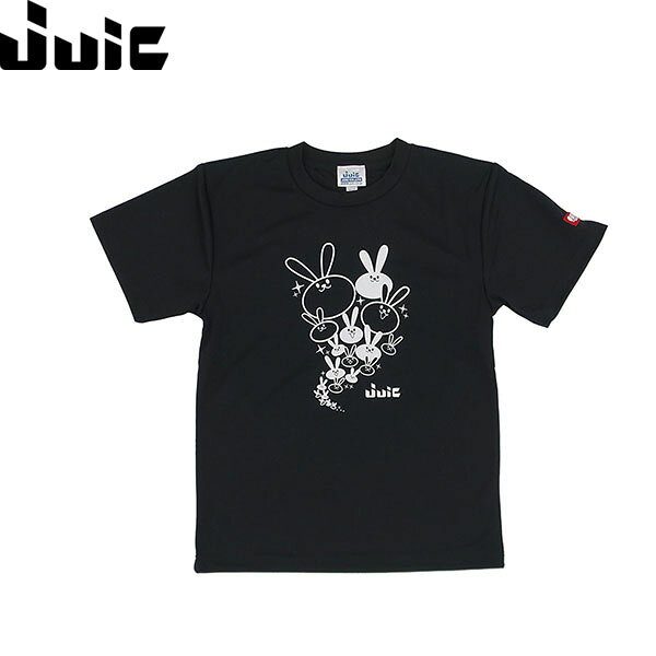 Men'S Wear - ジュウイック JUIC 卓球ウェア ゲームシャツ うさっT ブラック×ホワイト JUC5658BW