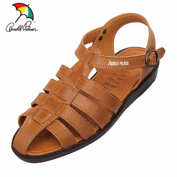 アーノルドパーマー メンズバックバンドサンダル キャメル AP6611 カジュアル シューズ Arnold Palmer ANPAP6611205