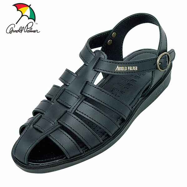 アーノルドパーマー メンズバックバンドサンダル ブラック AP6611 カジュアル シューズ Arnold Palmer ANPAP66119