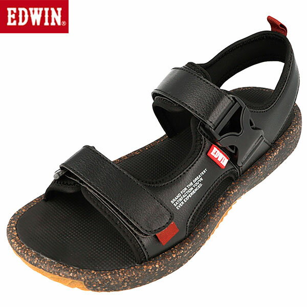 エドウィン EDWIN サンダル メンズ スポーツサンダル ブラック EW5105 カジュアル シューズ EDWEW51059