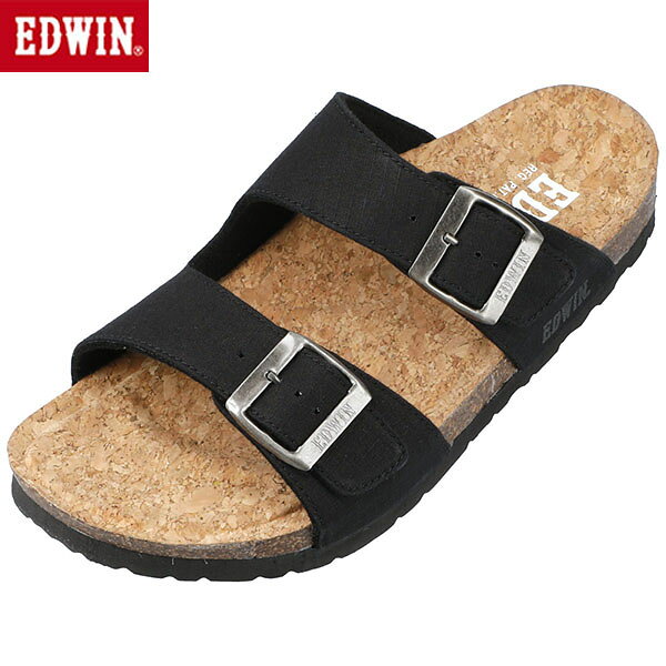 エドウィン EDWIN サンダル メンズ フットベット ブラック EW9301 カジュアル シューズ EDWEW93019