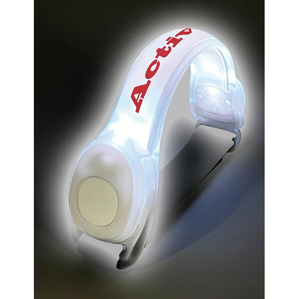 ギークのアクティバイタル Activital アームバンド セーフティーライト ホワイト スポーツ LED 面テープ式 ATV7113｜アングル3