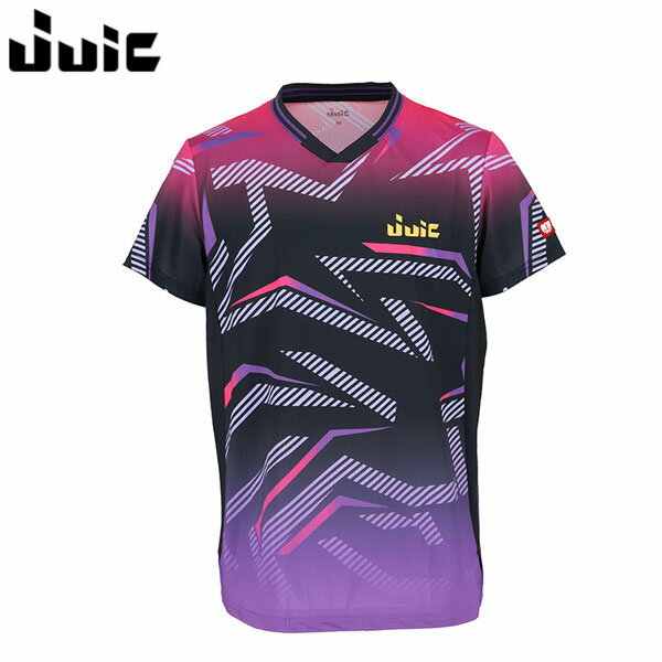 ジュウイック JUIC ユニセックス 卓球 半袖Tシャツ ゲームシャツ JUICアビウス 男女兼用 パープル ユニフォーム 試合 練習 JUC5710PU