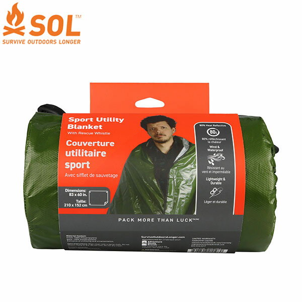 エスオーエル SOL ブランケット スポーツユーティリティブランケット ODグリーン 14047 防災グッズ サバイバルギア SOL14047