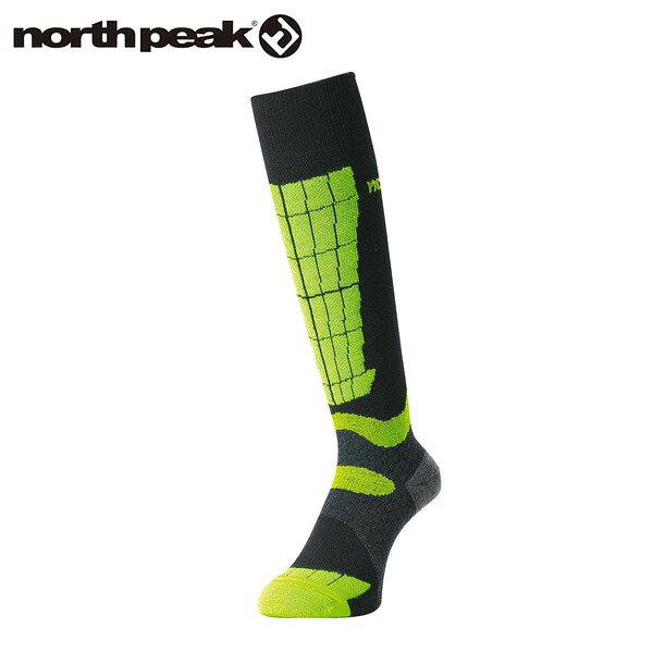 ダイバーシティロングソックス DIVERSITY LONG SOCKS 保温力と速乾性を兼ね備えた高機能繊維を使用。 サポート力・速乾性・防臭性・保温性に優れたモデル。 スノーボード、スキーをはじめ、様々なスポーツにも使えるソックス。 サーモライト（THERMOLITE）はThe LYCRA Companyの商標です ・サーモライトファブリック使用 ・THERMOLITEfabricは、軽量でありながら暖かく快適な履き心地を実現する高機能繊維です。 ・ジャンプの着地時など、不安に感じる足首をサポート。 ・オールシーズン対応なのでオフトレでも活躍。 ・抗菌防臭加工。 ■SIZE サイズ：23-25cm / 25-27cm ■SPEC 素材：ポリエステル、綿、ポリプロピレン、ナイロン、ポリウレタン 原産国：中国 north peak（ノースピーク）とは 衝撃吸収力、可動性、デザイン性、ファブリックすべてに真摯な姿勢を貫くnorth peakのプロテクターは、ビギナーからエキスパートまであらゆるスノーボーダーにとってのマストアイテムです。 north peakは、その技術力とアイデアを活かし機能性ソックス、スノーグローブ、ゴーグルなども展開。 トータルアクセサリーブランドへと成長を遂げています。 ※メーカーやモデル等によりサイズ感は異なります。サイズは目安としてお考えください。 ※写真の色と実際の商品の色は多少異なる場合がございます。 ※商品画像はメーカー提供のサンプル画像です。 製品仕様・デザインは改良のため予告なく変更される場合がありますのでご了承ください。 正規品 未使用新品 当店のブランド商品は全て本物です。安心してショッピングをお楽しみください。