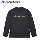ファイテン Phiten メンズ レディース 長袖シャツ RAKUシャツ 長袖 ブラック/ゴールド M スポーツ 吸汗速乾 ルームウェア パジャマ PHIJG6...
