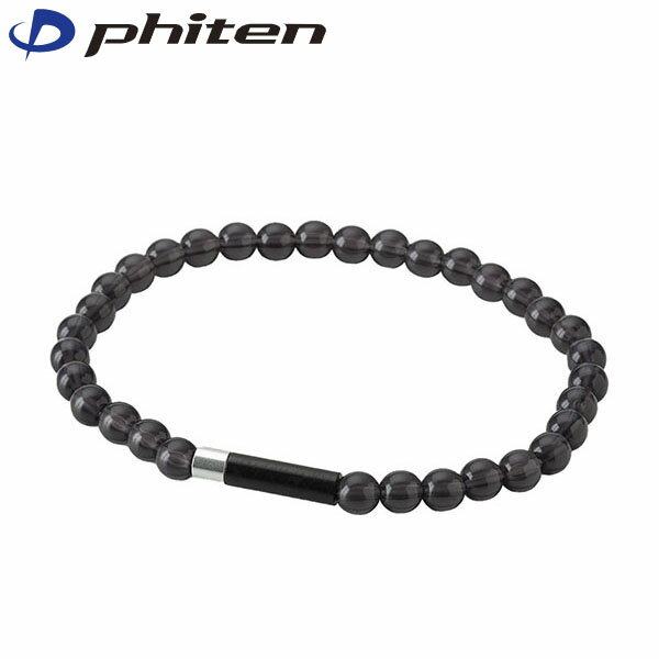 ファイテン Phiten RAKUWAブレスレット EXTREME クリスタルタッチ ブラック/シルバー 18cm PHITG910126