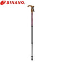 シナノ SINANO トレッキングポール 1本 3YS HSS-2W ボルドー 500223 66-90cm 伸縮 トレッキング SIN4959431154614