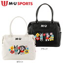 【送料無料】 MU SPORTS MUエレガントアップリケ刺繍 ボストンバッグ 703Q1212