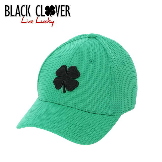 【送料無料　メール便】Black Clover ブラッククローバー キャップ FLEX WAFFLE #10 BLACK / GREEN (BC5MFA10)