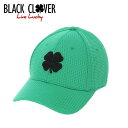 【送料無料　メール便】Black Clover ブラッククローバー キャップ FLEX WAFFLE #10 BLACK / GREEN (BC5MFA10)