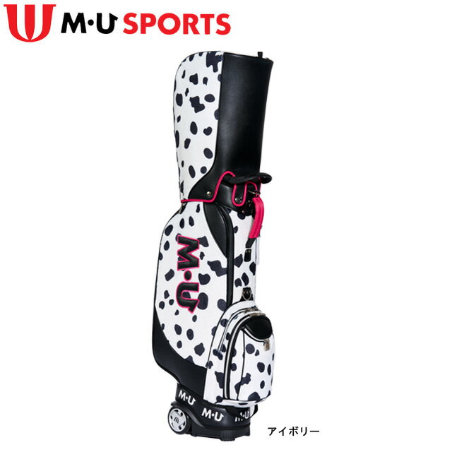 【送料無料】 MU SPORTS Wマーク+シュシュモチーフ キャディバッグ 703H6150