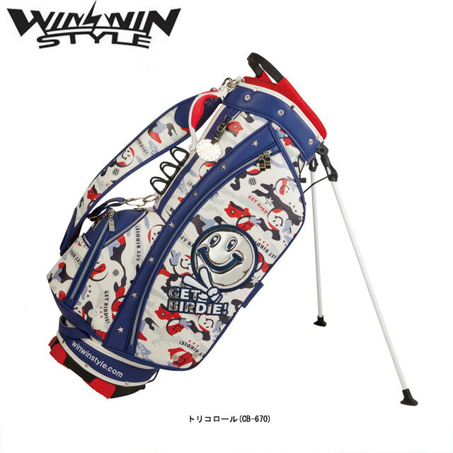 【送料無料】WINWIN STYLE ウィンウィン スタイル GET BIRDIE! CAMO STAND BAG Tricolor LEM (ゲットバーディー カモ) スタンド キャディバッグ