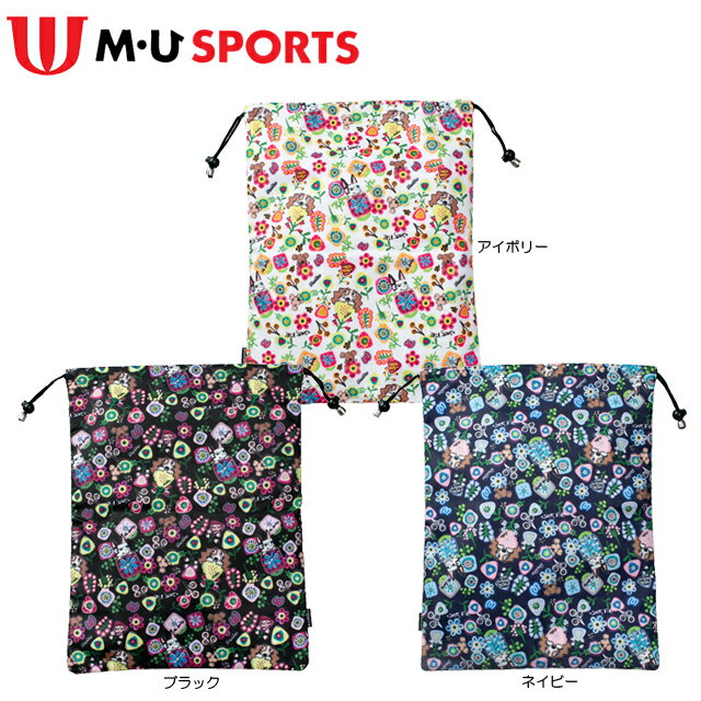 【送料無料 メール便】 MU SPORTS 花柄プリントマルチバッグ 703H1920