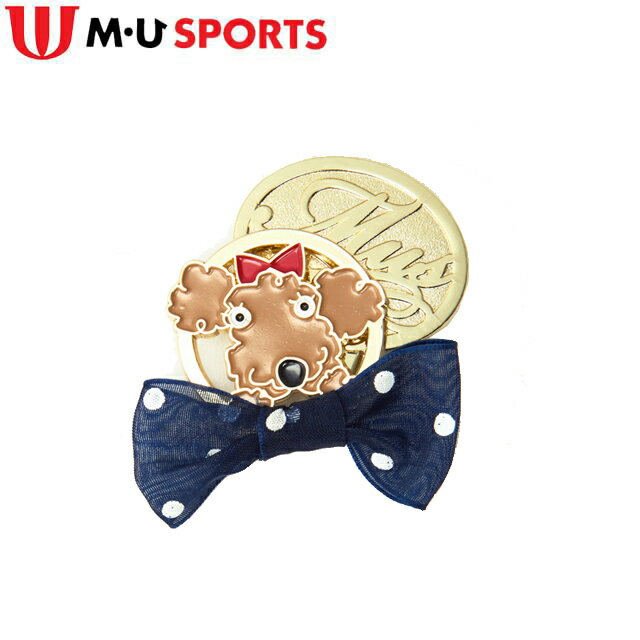 【送料無料　メール便】 MU SPORTS 水玉ドットリボン付き クリップマーカー 703J2950
