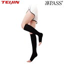【7/19-7/26限定●全品ポイント10倍(エントリー要)】【送料無料 メール便】TEIJIN テイジン 凛PASS レッグ ハイソックス トウレス レーヨンシルク×テイジンSOLOTEX使用 段階着圧設計 RPLHS
