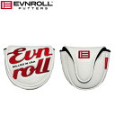 【送料無料　メール便】【日本正規品】EVNROLL イーブンロール ブレードタイプ ネオ ホワイト（マレットタイプ）　パターカバー HEHC-000031