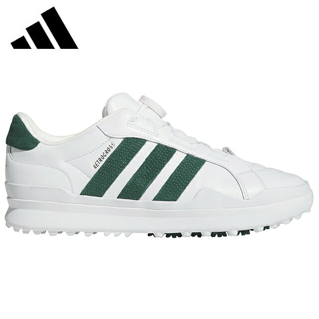 【送料無料】 adidas アディダス レトロクロス グリップモア ボア スパイクレス RETROCROSS GRIPMORE BOA SPIKELESS Cloud White / Collegiate Green / Gold Metallic HP3716