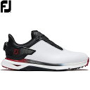 【送料無料】 FOOTJOY フットジョイ PRO/SLX BOA　プロエスエルエックス ボア ホワイト/ブラック/レッド【56909】【ウィズ: W】メンズ ゴルフシューズ