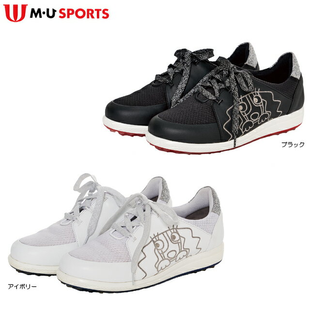 【送料無料】 MU SPORTS レディース スパイクレス ゴルフシューズ 703D1600