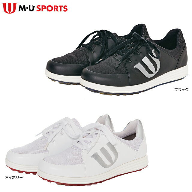 【送料無料】 MU SPORTS メンズ スパイクレス ゴルフシューズ 703D1650