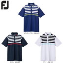 【送料無料　メール便】【2019年モデル】 FOOTJOY フットジョイ チェストストライプカノコシャツ FJ-S19-S15