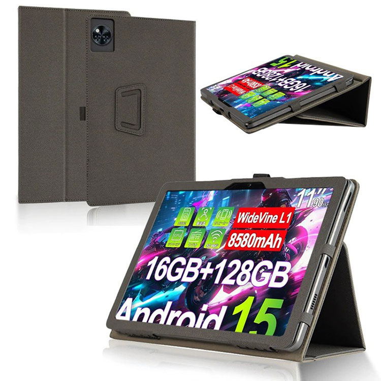 Rakuten - Doogee U11 ケース/Doogee U11 Pro ケース 手帳型 カバー PUレザー+PC素材 おしゃれ 汚れ防止 スタンド機能 持ち手 ベルト バンド付き ペンホルダー付き 落下防止 片手操作 取っ手 人気 おすすめ 11インチ ドゥージー U11/U11 プロ ケース 耐衝撃カバー