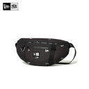 ニューエラ ウエストポーチ メンズ NEW ERA ニューエラ Waist Bag ウエストバッグ 14108391 2L フラッグロゴ モノグラム ブラック ウエストポーチ ヒップバッグ ワンショルダー バナナ型 メンズ レディース 送料無料