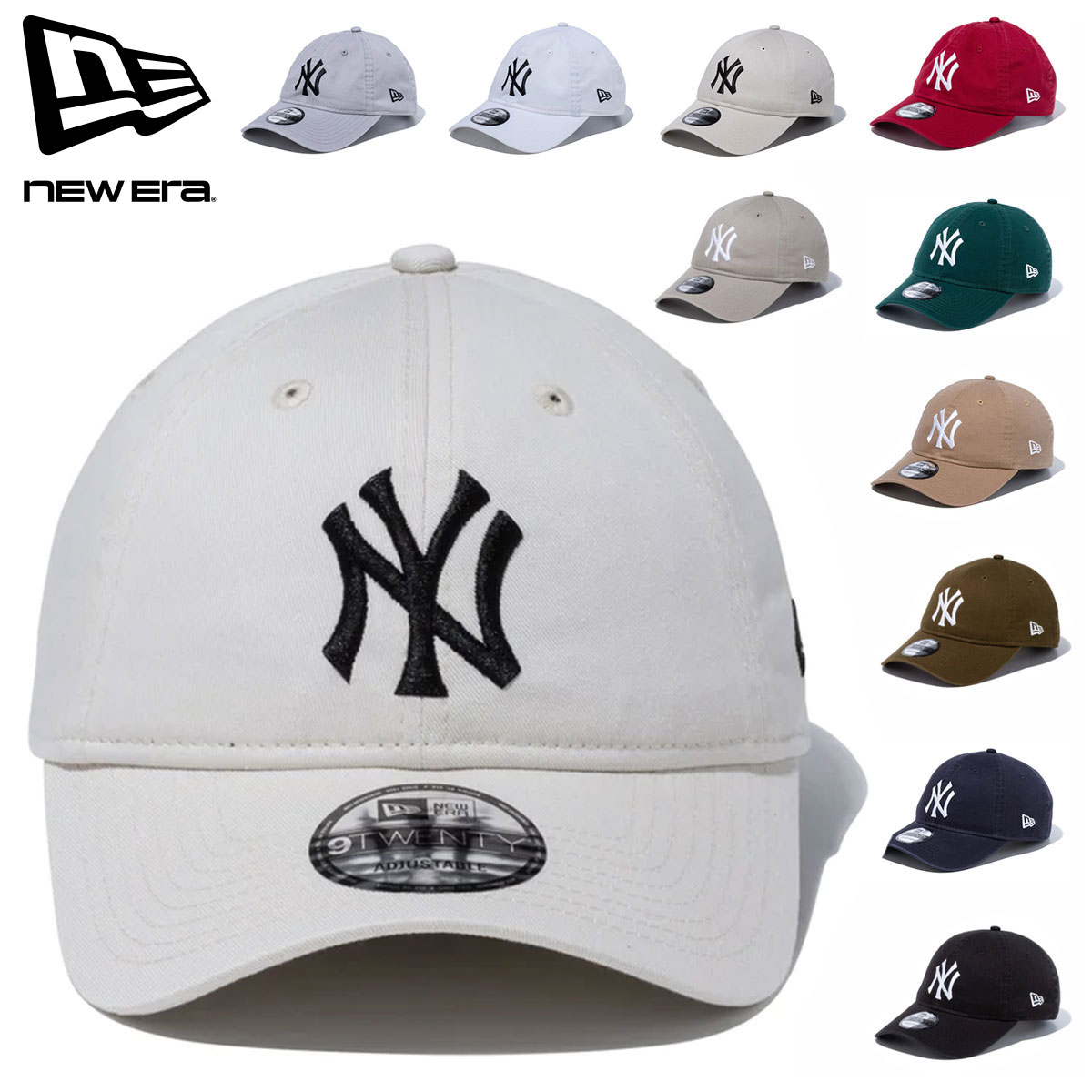 NEW ERA ニューエラ 9TWENTY 920 ウォッシュドコットン ニューヨーク・ヤンキース ベースボールキャップ 帽子 キャップ CAP 定番 NEYY...