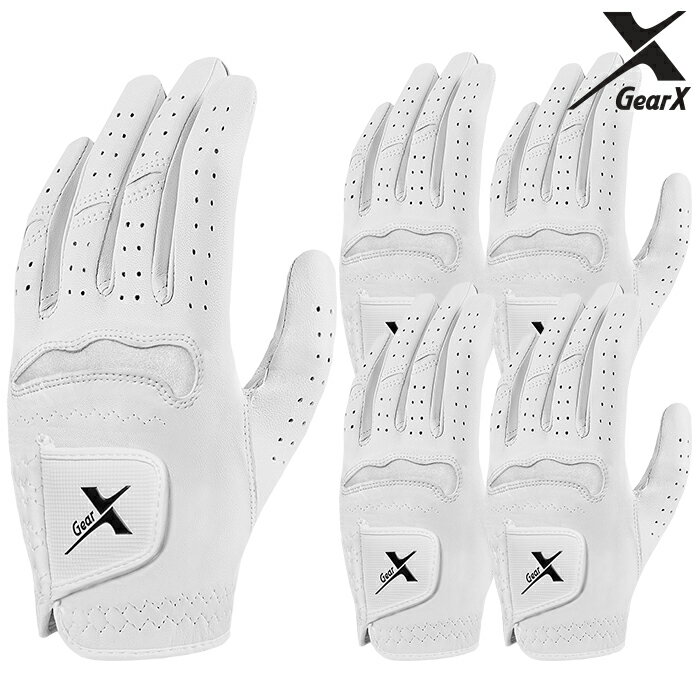【送料無料 5枚セット】GearX ギアエックス 半羊皮 ゴルフグローブ レディース
