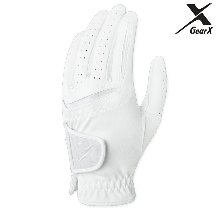 GearX ギアエックス 合成皮革 ゴルフグローブ ホワイト レディース