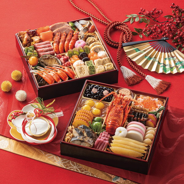 【早割＆P10倍】京風特大おせち【大納言】二段重 おせち お節 早割おせち お正月料理 和風おせち オードブルおせち お歳暮 新年 お正月 お年賀 2025 2026 ギフト プレゼント 贈り物 期間限定 数量限定 送料無料