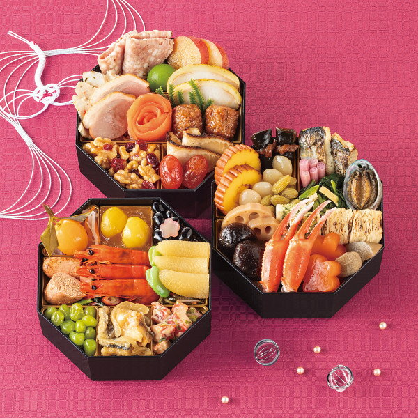 【早割＆P10倍】和洋おせち【八角】三段重 おせち お節 早割おせち お正月料理 和風おせち 和洋折衷 オードブルおせち お歳暮 新年 お正月 お年賀 2025 2026 ギフト プレゼント 贈り物 期間限定 数量限定 送料無料