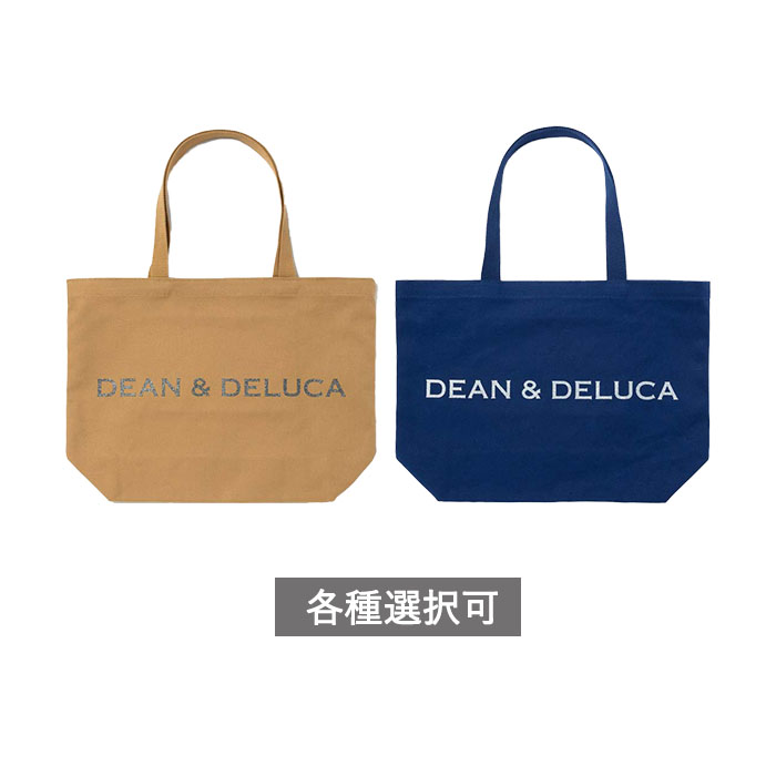 DEAN & DELUCA チャリティートートバッグ 2025 Lサイズ カフェオレ ラピスブルー ディーンアンドデルーカのサムネイル
