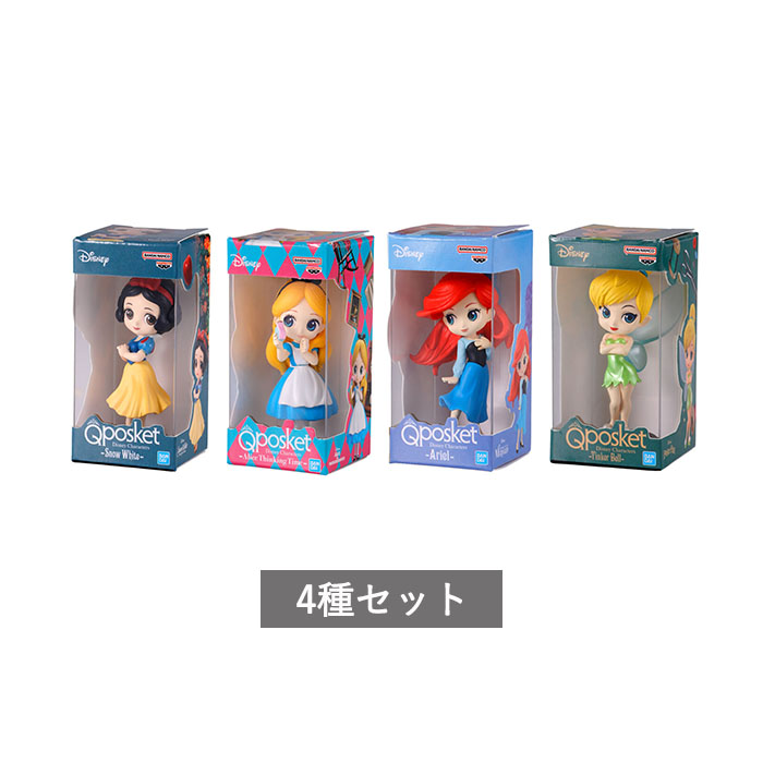 樂天商城 - 【予約商品】 “ディズニーキャラクター” Q posket（キューポスケット） ミニチュアコレクション4 全4種 セット コンプリート ガチャ がちゃ