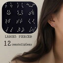 送料無料 スタッドピアス キャッチピアス シルバー925 レディース アクセサリー 12星座 ファッション小物 上品 おしゃれ 綺麗 外出 お出掛け デート 誕...
