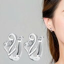 送料無料 ピアス スタッドピアス レディース アクセサリー ラインストーン ハート シルバーカラー おしゃれ かわいい プレゼント ギフト