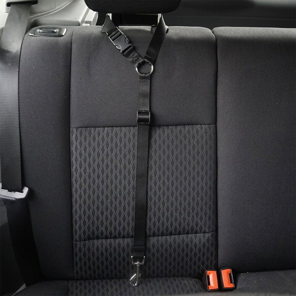 送料無料 ペット用シートベルト ペット用品 後部座席 ヘッドレスト用 車用品 ドラ...