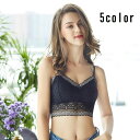 送料無料 ハーフトップブラ ノンワイヤーブラ レディース 女性用 ブラジャー 下着 インナー パッド付き レース 花柄 ブラック ホワイト かわいい おしゃれ ...