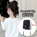 送料無料 ポイントウィッグ 部分ウィッグ 19cm WIG つけ毛 エクステ ポニーテール カール 巻き髪 自然 ナチュラル リアル キッズ ジュニア ガールズ...
