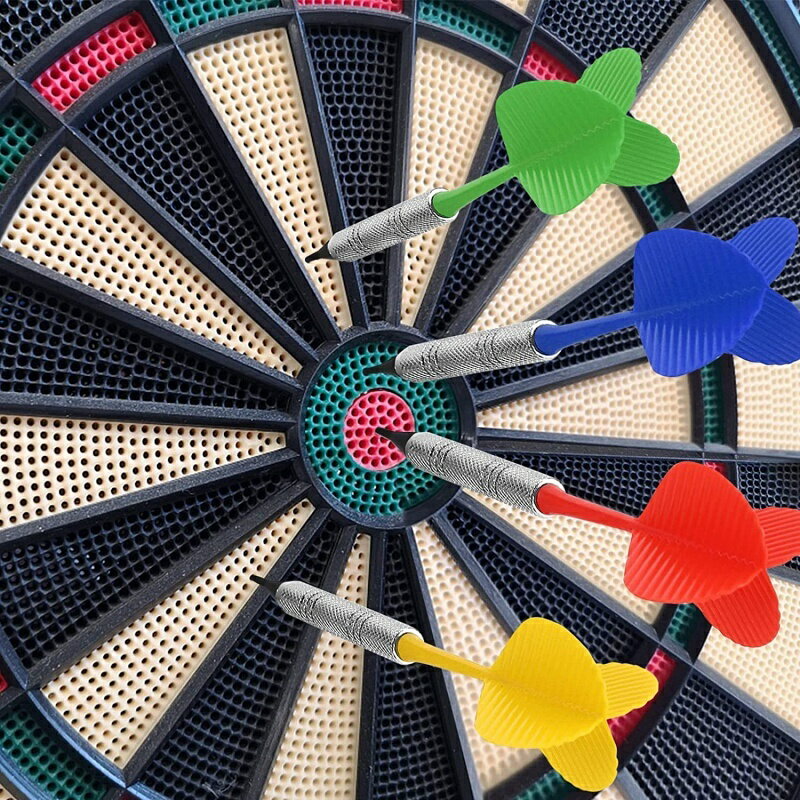 送料無料 ダーツ 12本セット チップ100個付き シャフト フライト 一体型 矢 ソフトダーツ 初心者 入門用 練習用 2