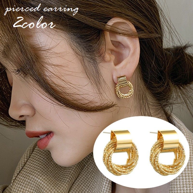 送料無料 スタッドピアス レディース 女性用 アクセサリー リング チェーン おしゃれ 上品 エレガント 存在感 可愛い おでかけ 通勤 オフィス ギフト プレ...