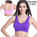 送料無料 スポーツブラ ノンワイヤーブラ ブラジャー ブラトップ レディース 女性 インナー 下着 脇高 ホックなし 大きいサイズ 無地 単色 シンプル カジュ...