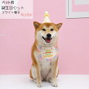 送料無料 犬用スタイ 猫用スタイ 誕生日 帽子セット よだれかけ エプロン ドッグウェア キャットウ ...