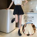 送料無料 キュロット ショートパンツ キュロットパンツ レディース 女性 婦人服 ボトムス プリーツ ハーフパンツ プリーツスカート風 無地 単色 シンプル お...