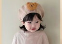 送料無料 ニット帽 ベレー帽 ベビー 赤ちゃん キッズ 子供 女の子 男の子 ベレーキャップ 帽子 ぼうし ハット 黄色 ベージュ 黒 クマ かわいい カラバリ豊富