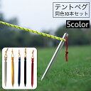 送料無料 テントペグ 10本セット 18cm 23cm テント ペグ タープ キャンプ アウトドア テントペグセット 固定ピン 固定具 釘 固定 固定用釘 レジ...