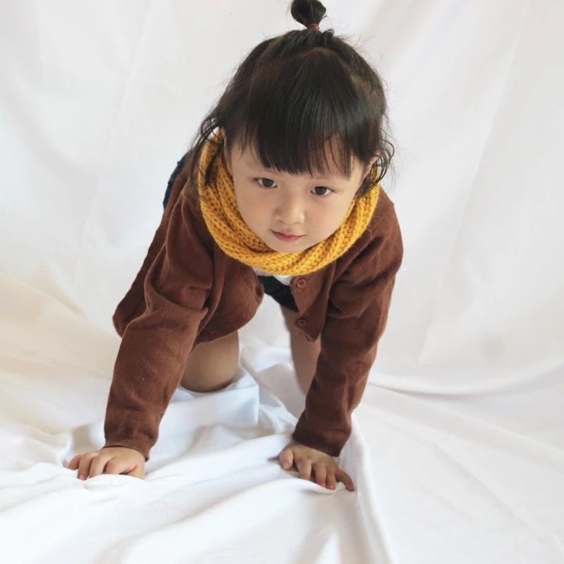 送料無料 マフラー キッズ 子ども用 子供用 女の子 男の子 ファッション雑貨 防寒具 ニット 手編み風 タグ 英語 アルファベット 無地 ブラック ピンク グレー シンプル カジュアル 暖かい 秋 冬