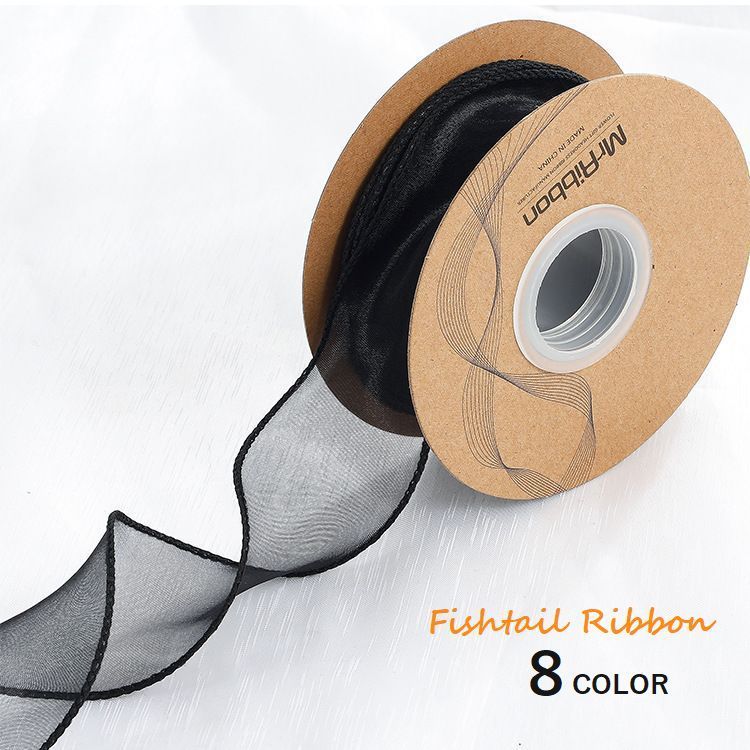 送料無料 フィッシュテールリボン 4cm幅 ラッピング用品 プレゼント ギフト 贈り物 誕生日 パーティー 手芸 ハンドメイド ハンドクラフト DIY 白 ピンク ゴールドカラー