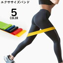 送料無料 エクササイズバンド ゴムバンド トレーニングチューブ ヨガ ストレッチ 筋トレ フィットネス ダイエット 美尻 体幹 太もも 脚